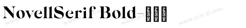 NovellSerif Bold字体转换